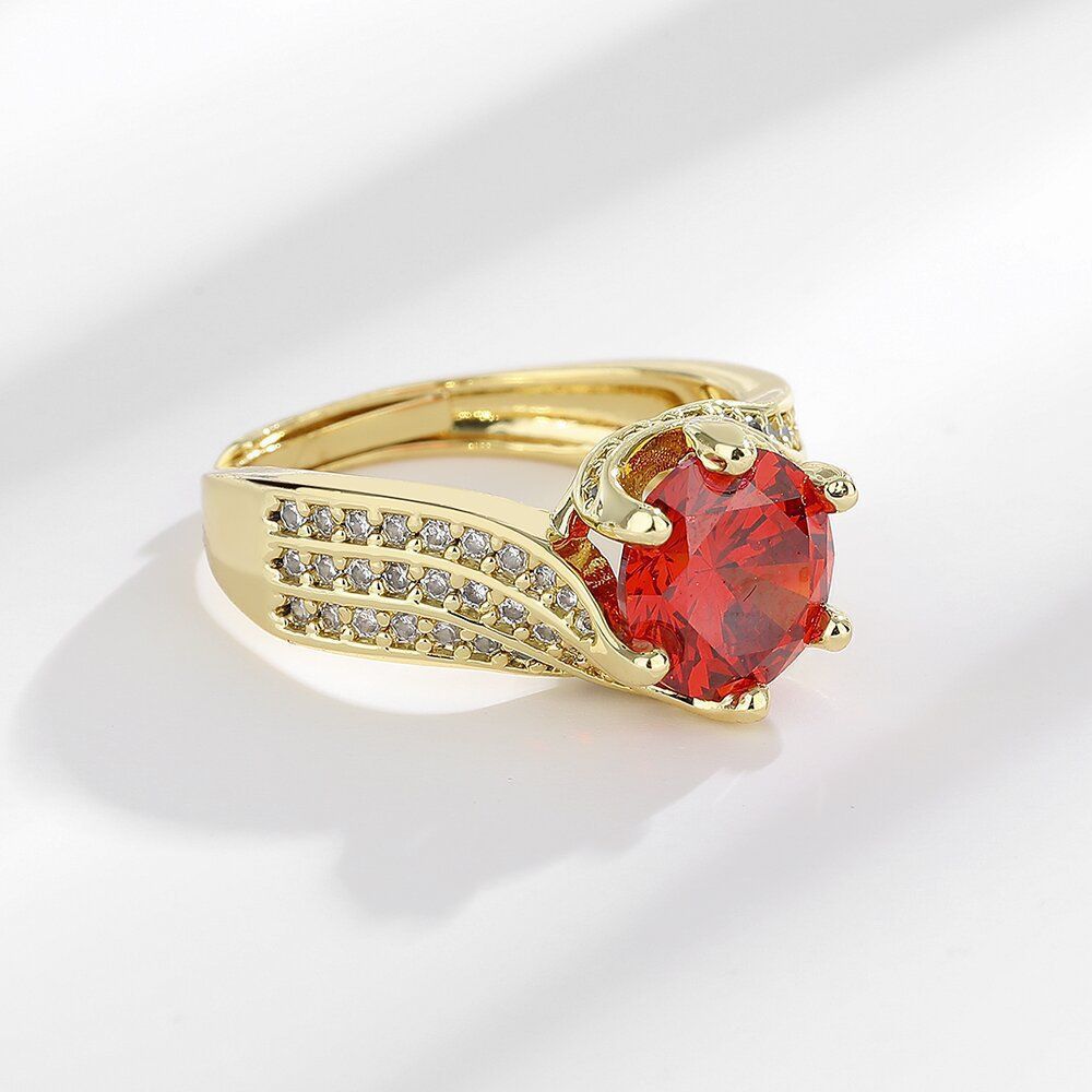 Anello da donna a tre file con diamanti coltivati, design di lusso leggero, regalo di proposta di matrimonio, regalo di compleanno per donna_voghion.com