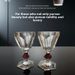 Baca Red High Stem Crystal Champagne Sparkling Cocktail Wine Glass High-end Feel_voghion.com