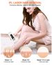Appareil d'épilation laser IPL pour femmes et hommes à domicile, amélioré à 999 900 flashs permanents pour le visage, les jambes, les bras et le maillot. Traitement du corps entier._voghion.com