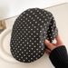 Polka Dot Forward For Women, Spring And Summer, Large Head Circumference, Reversible Beret, Korean Style, Versatile,_voghion.com