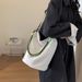 2023 Canvas Bucket Bag υφαντό σχέδιο Γυναικεία τσάντα χιαστί ώμου μεγάλης χωρητικότητας για γυναίκες Casual Travel Shopping_voghion.com