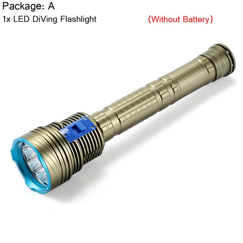 Torcia subacquea professionale, subacquea, immersioni, IPX68, impermeabile, torcia a 9 LED, luce per speleologia, snorkeling, pesca subacquea, lampada_voghion.com