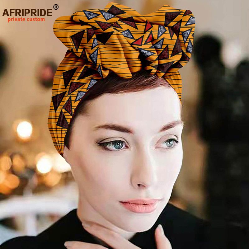 European and American African print turban French retro turban flower hood_voghion.com
