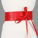 HOT  New Daily Versatile Designer Women's Lace Up Bow Gold and Sier Leather Belt_voghion.com