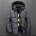 Men's Slim-Fit Short Down Jacket With Hood – Lightweight 550fp Insulated Winter Coat (Black/Grey/Red, M-Xxxxl)_voghion.com