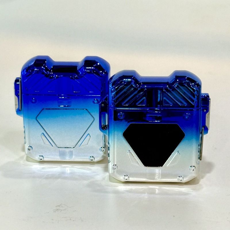 Mecha Power Bank With Dual Arc Windproof Lighter | Creative Multifunctional Charger Gift_voghion.com