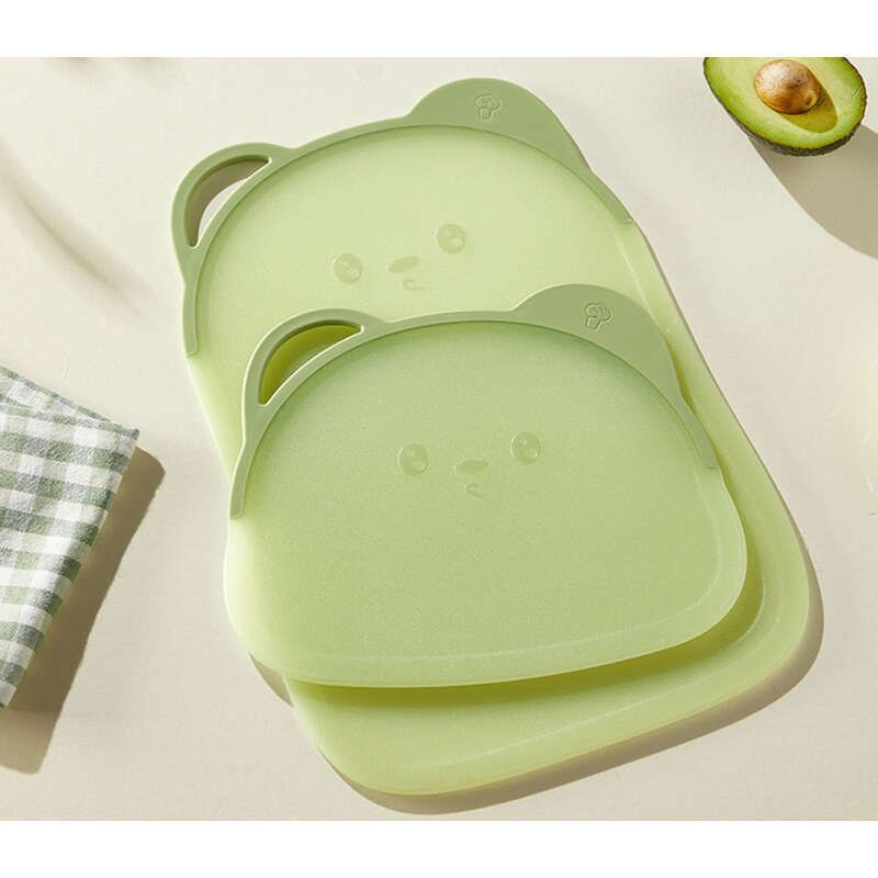 Niedlicher kleiner Bär, antibakteriell, für den Obstschnitt im Haushalt, Küchenbrett, Schneidebrett für Babynahrung_voghion.com