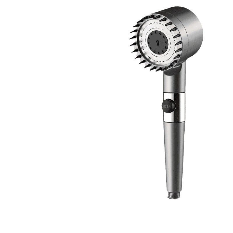 DaPeng Duschset mit Bürste – Silikon-Strahl-Hochdruckverstärkungsfilter-Sprühkopf für die Badezimmerreinigung_voghion.com