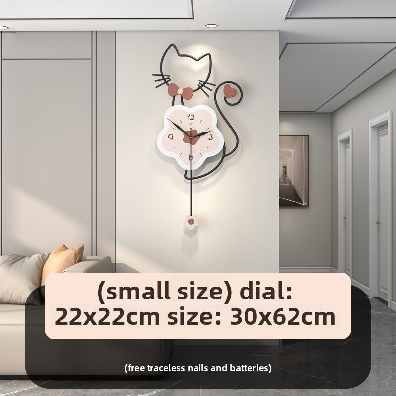 Cream Living Room Modern New Home Simple Restaurant Hanging Decoration Clock Creative Silent Wall Watch_voghion.com