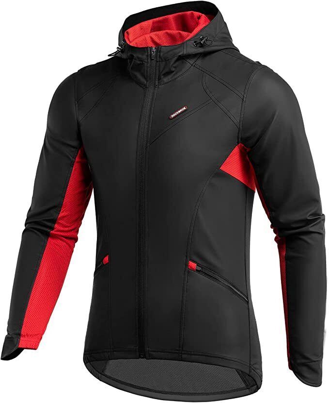 Giacca sportiva invernale ROCKBROS, antivento e calda, per ciclismo e corsa, taglia europea_voghion.com