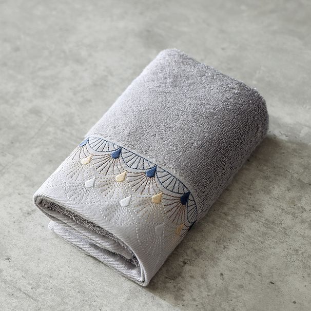 Asciugamano viso ricamato - Cotone di qualità alberghiera_voghion.com