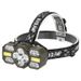 Nieuwe ingebouwde batterij multifunctionele 10LED sterke hoofdlamp buitenverlichting COB oplaadbare hoofdlamp_voghion.com