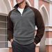Sudadera con capucha y cremallera para hombre, de forro polar, estilo urbano informal._voghion.com