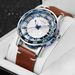 Winner 001C Watches For Men Automatic Mechanical Map Clock Mechanism Hollow Out Skeleton Fashion Wind Up Male Wristwatch_voghion.com