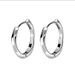 Boucles d'oreilles créoles simples et unies de Mobius Fashion pour hommes, design de niche, clips d'oreilles haut de gamme pour piercing_voghion.com