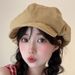 Clouds Large Brim, Beret, Fall And Winter Women's Clothing, Korean Version, Versatile, Show Face Small, Large Plate,_voghion.com