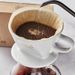 Fan-Shaped Hand Brew Household Drip Coffee Maker Unbleached Filter Paper_voghion.com