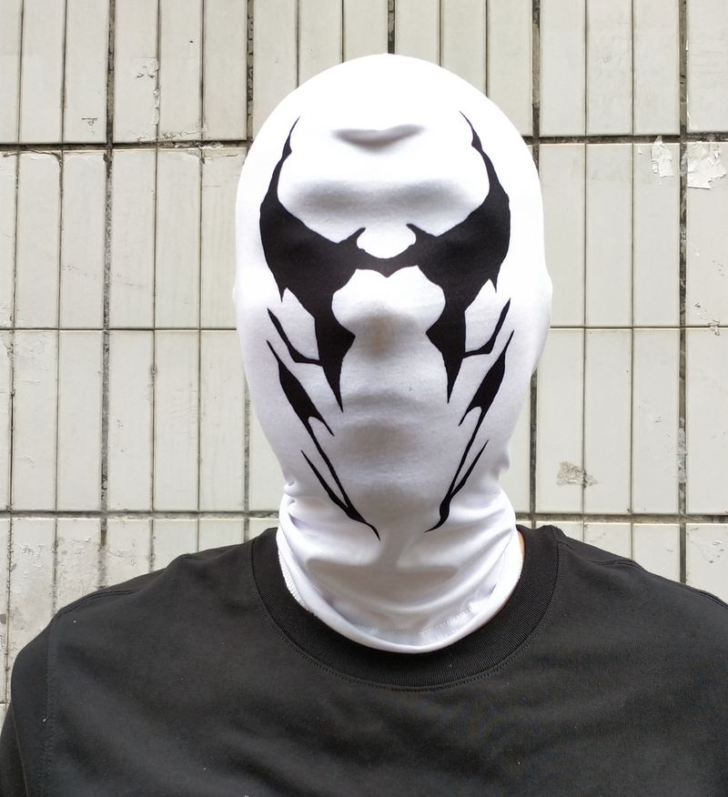 Copricapo con stampa digitale per cosplay della maschera di Watchman Lothar_voghion.com