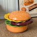 Hamburger Bowl Plate Set For Home Use, Salad Dessert Snack Exquisite And Beautiful Plates, Cute Children's Bowls_voghion.com