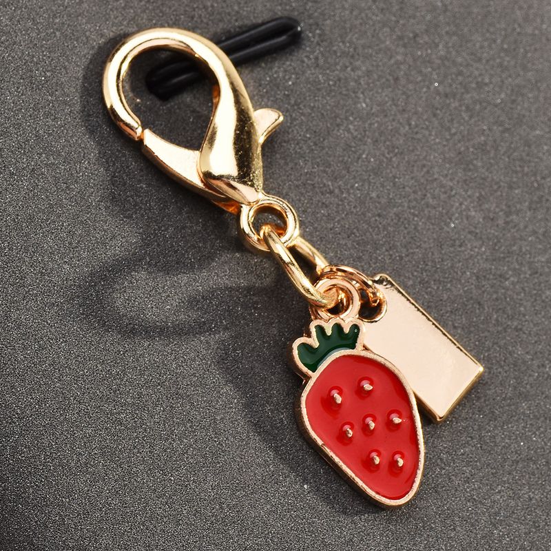 Portachiavi a forma di fragola, simpatico ciondolo a forma di fungo, decorazione per borsa da donna_voghion.com