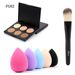 Makeup Sets POPFEEL 3 Piece Makeup Palette Combination Foundation Palette Powder Puff Brush Beauty Beginner Studio_voghion.com