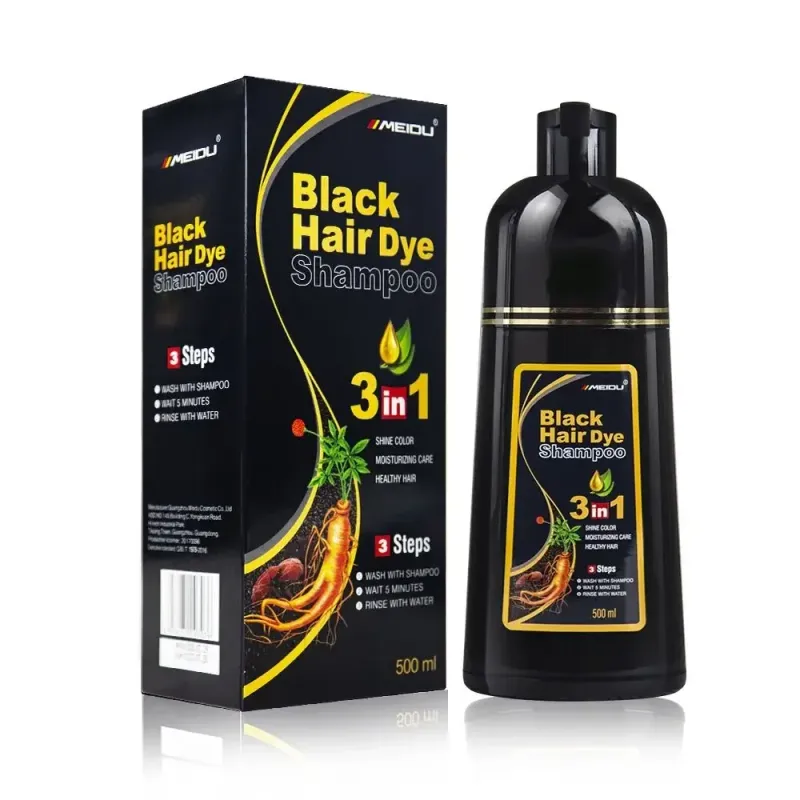 3 In 1 Instant Coloring Shampoo Natural Black Color Hair Dye Herbal Brown Purple Hair Dye Hair Dye Shampoo New_voghion.com