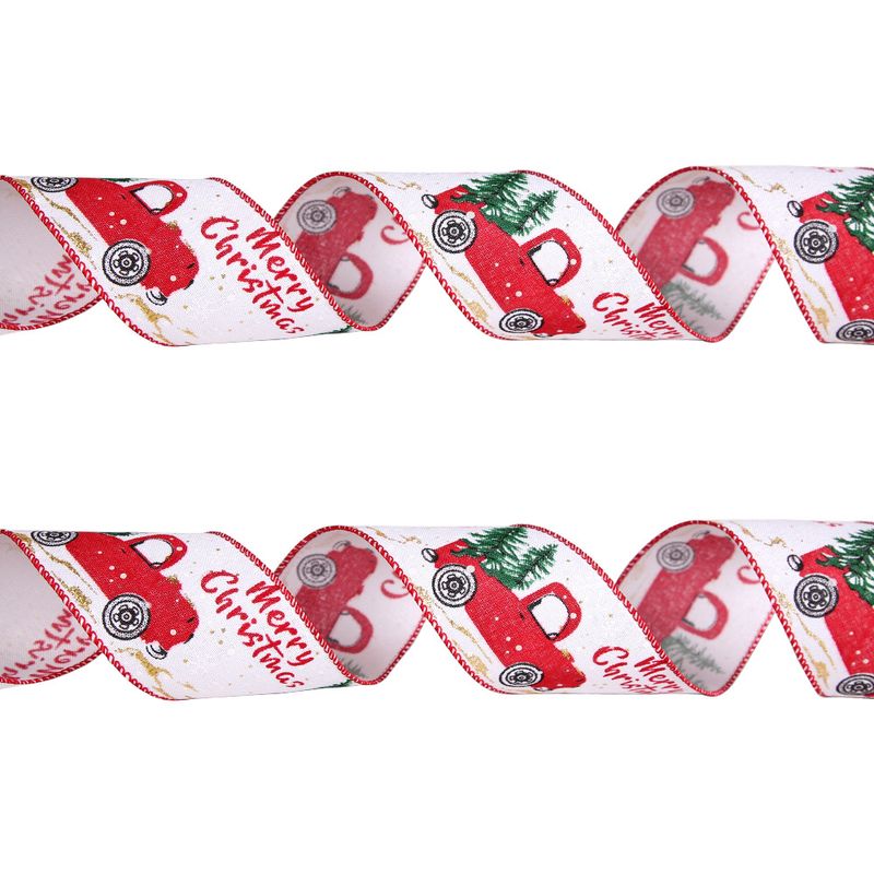 Christmas Decoration Ribbon Multi-specification Red Christmas Tree Gift Box Packaging Ribbon Accessories Jewelry_voghion.com