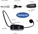 UHF Microphone Headset and Handheld 2in1 50M Range Rechargeable for Voice Amplifier Teach Wireless Mic XIAOKOA_voghion.com
