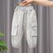 Boys' Summer Thin Trousers, Street Style Boys' Summer Overalls, Children's Ice Feeling Refreshing Anti Mosquito Pants_voghion.com