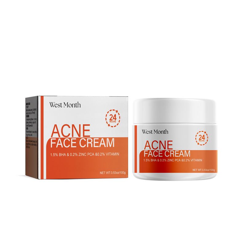 Masque facial à l'acide salicylique West&Month, doux, propre, éclaircit les marques d'acné, raffermit les pores et nettoie_voghion.com