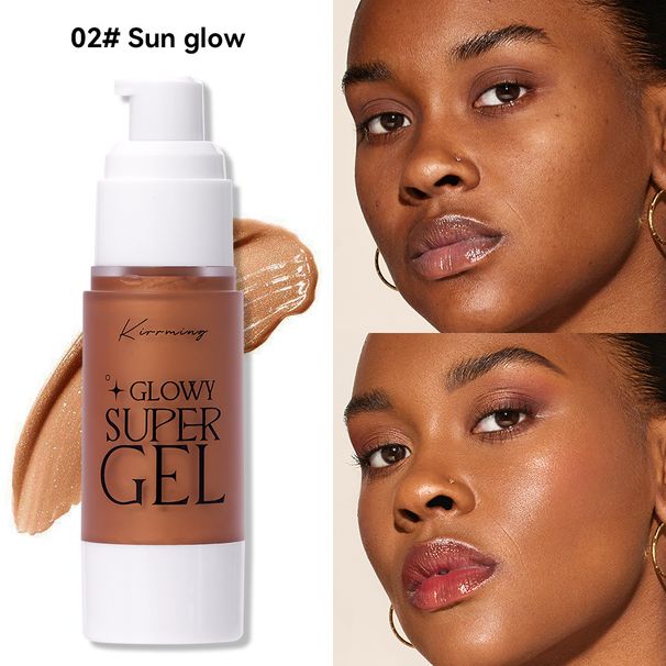 KIRRMING Highlighter Liquid Foundation - Hydrating Lightweight Full Coverage Brightening Foundation_voghion.com