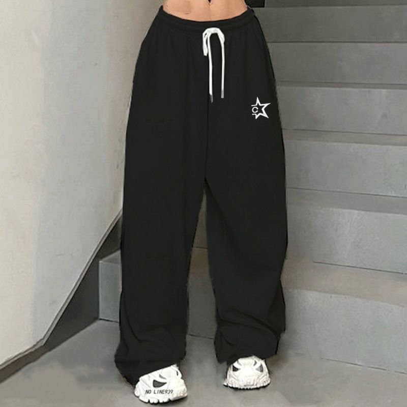 Women's Clothing New Hip Hop Street Hiphop Jazz Dance Jazz Pants Loose Sports Pants Wide Leg Casual Trousers_voghion.com