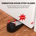 Allarme fermaporta con sirena da 130 dB e sensore di vibrazione – Dispositivo di sicurezza portatile da viaggio per casa, hotel e appartamento (nero/bianco)_voghion.com