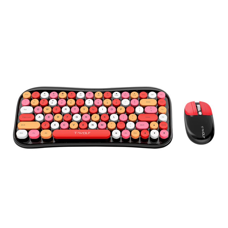 RTF660 Bluetooth Wireless Dual-mode Mouse Keyboard Set Lipstick Tablet Keyboard And Mouse_voghion.com