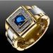 Powerful New Men's Luxurious Zircon Fashion With Personalized Diamond Inlaid Gold Business Ring_voghion.com