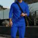 Neu Herren Casual Anzug Outdoor Waffel Kapuze Einfarbig Langarm Hosen Set_voghion.com
