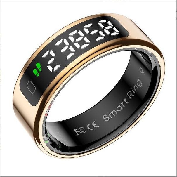 Nuovo R11 Smart Sleep con cardiofrequenzimetro, pressione sanguigna, conteggio dei passi e display, anello di controllo gestuale per ricarica wireless_voghion.com