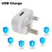 6 Pack USB Wall Charger 3 Pin Plug Mains Adapter For Phones, Tablets Power UK_voghion.com