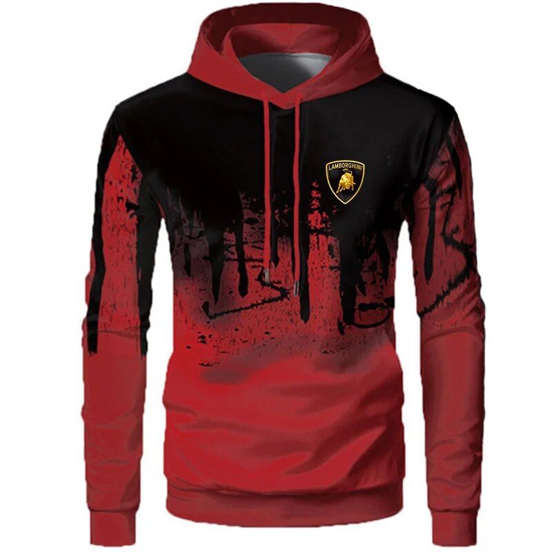 Men's Brand Sports Car Printing Tracksuit Autumn Winter Hooded Sweatshirt Oversized Sport Hoodies+Drawstring Jogging_voghion.com