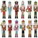 12pcs Wooden Christmas Nutcracker Soldier Pendant Xmas Tree Hanging Drop Ornaments Navidad Decoration For Home New Year Gift_voghion.com
