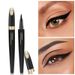 Eye Shadow & Liner Combination LANZHIYUE Liquid Eyeliner Pen Cotton Head Quick Drying Waterproof Non Smudged Long Lasting Black Eyeliner Student_voghion.com