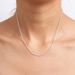 Silver plated 4mm round snake bone chain with 12 fashionable and minimalist collarbone silver bare single chains, trendy_voghion.com