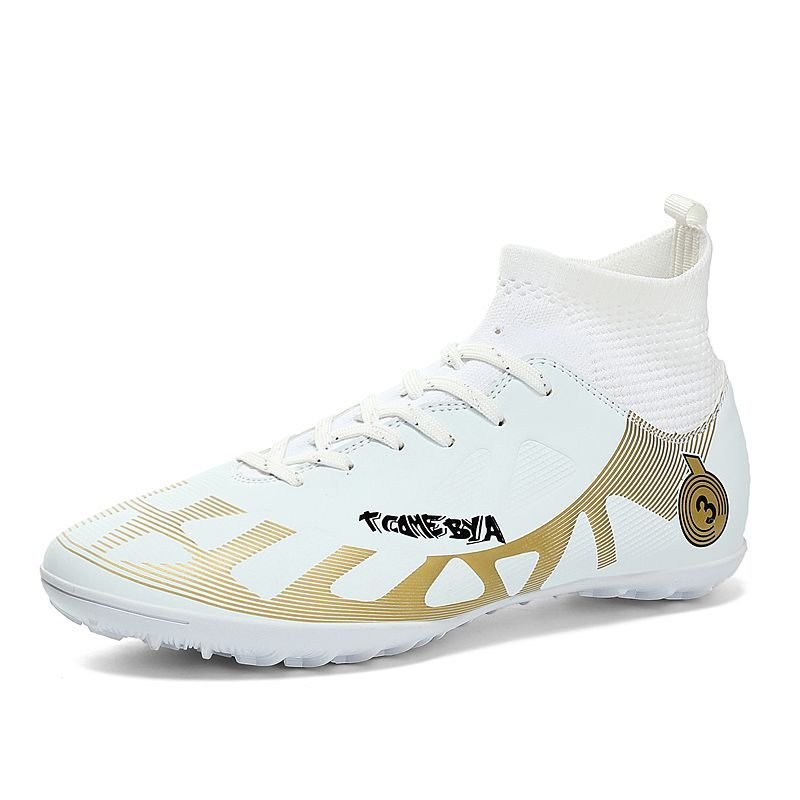Herren-Fußballschuhe, professionelle High-Top-Fußballschuhe, bequemer Sport-Sneaker für drinnen und draußen_voghion.com