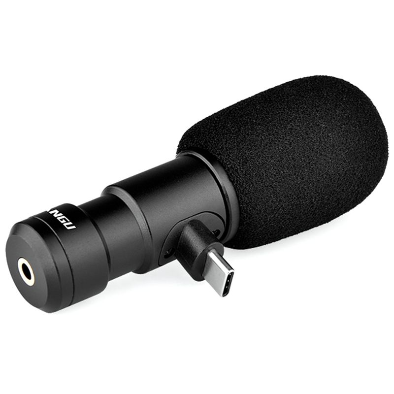 Microfono di registrazione audio wireless Lavalier MIC06-C YELANGU per reporter, telefono cellulare, telecamera, video_voghion.com