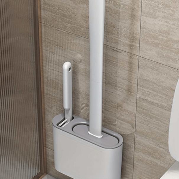 Silicone Pro No-Drill Toilet Brush - Multifunctional Cleaning Artifact With 360° Coverage
_voghion.com