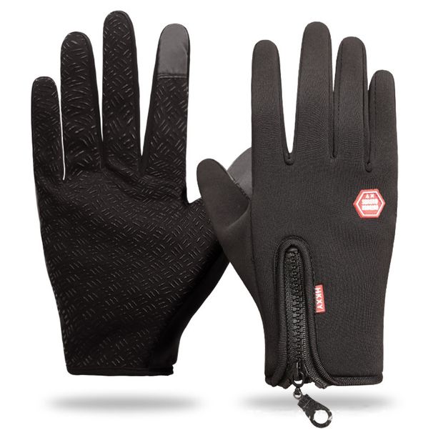 Winter Warme Herrenhandschuhe Damen Touchscreen Outdoor Sport Angeln Spritzwassergeschützt Skifahren Radfahren Snowboard Rutschfeste Reißverschlusshandschuhe_voghion.com