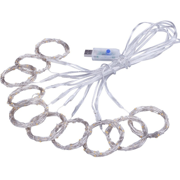 Cortina de 3m com luz de corda, guirlanda de fadas, decoração para casa, festa de casamento, decoração de natal, ano novo, ramadã_voghion.com