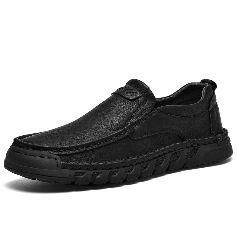 Echte große Herren-Outdoor-Freizeit-Wanderschuhe aus Leder_voghion.com