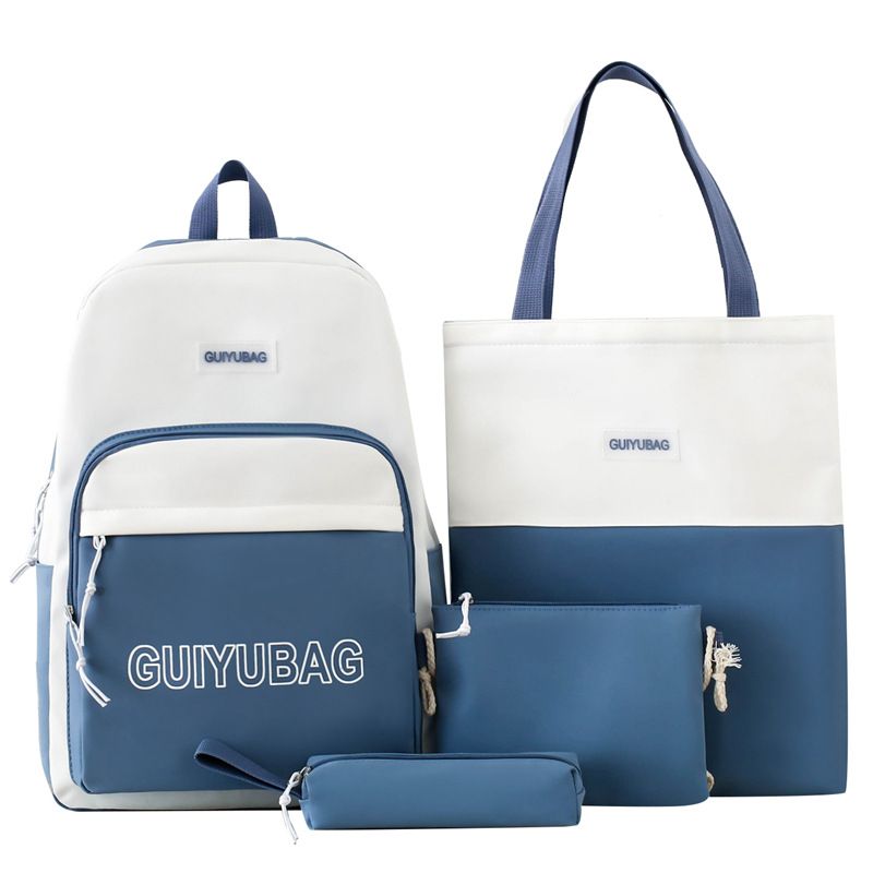 Women's Bags color backpack, cool, large capacity, simple and versatile, junior and senior high school student backpack, leisure travel backpack_voghion.com