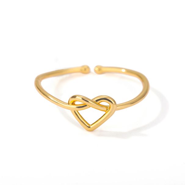 Stainless Steel Rings For Women Gold Color Couple Heart Ring Trend New In Wedding Aesthetic Luxury Jewelry Anillos Mujer_voghion.com